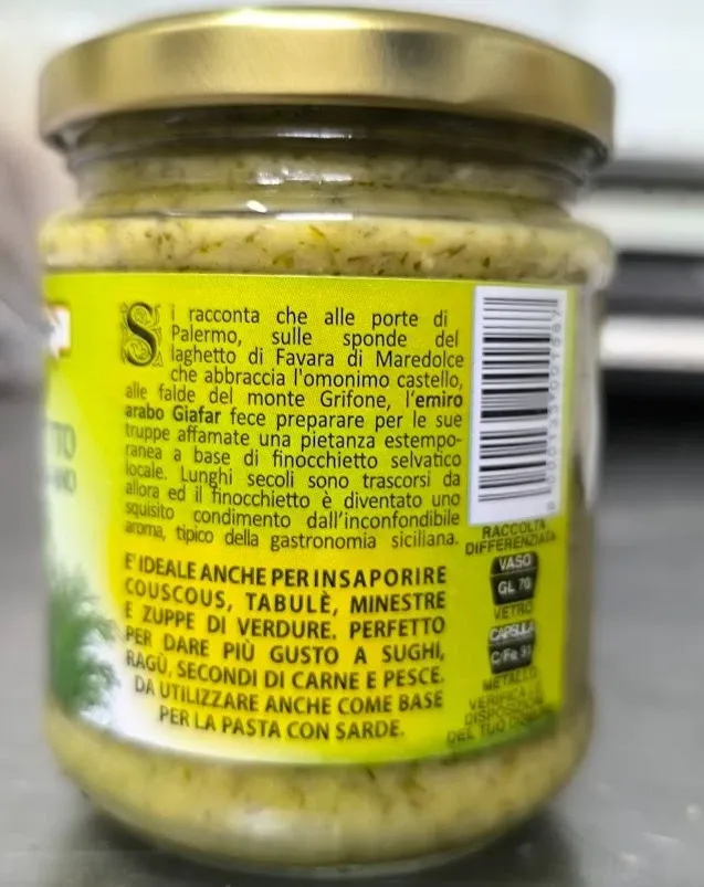 Sicilia che Gusto Gjafar Salsa Finocchietto 200 g