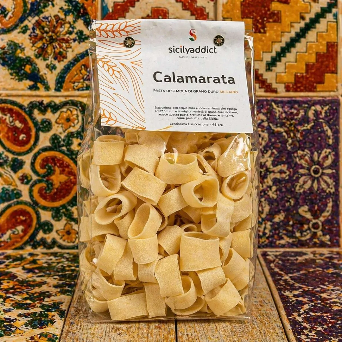 SicilyAddict Calamarata Artigianale pasta 500g grano siciliano
