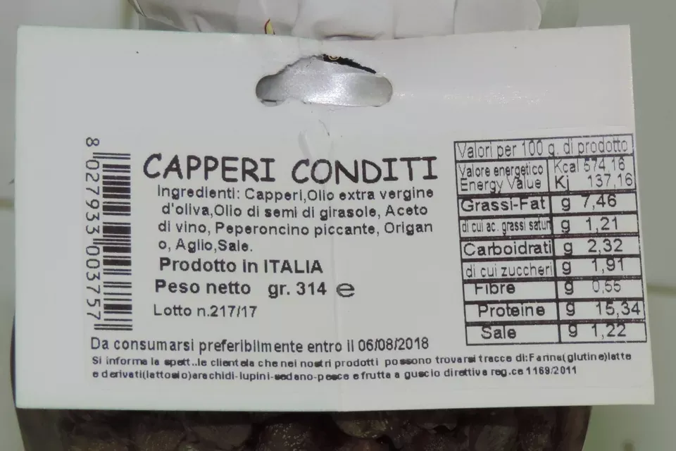 Sicilia che Gusto Capperi Conditi 314 g sottolio EVO