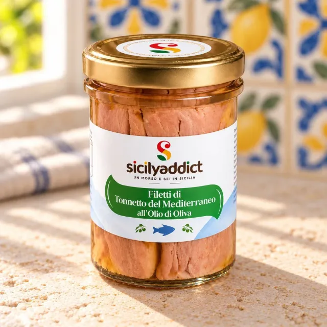 SicilyAddict Filetti di Sgombro olio oliva 200g siciliani
