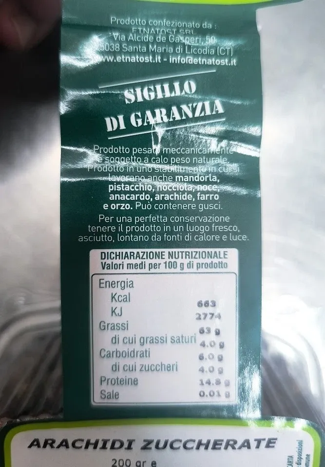 Sicilia che Gusto Arachidi Zuccherate 200 g