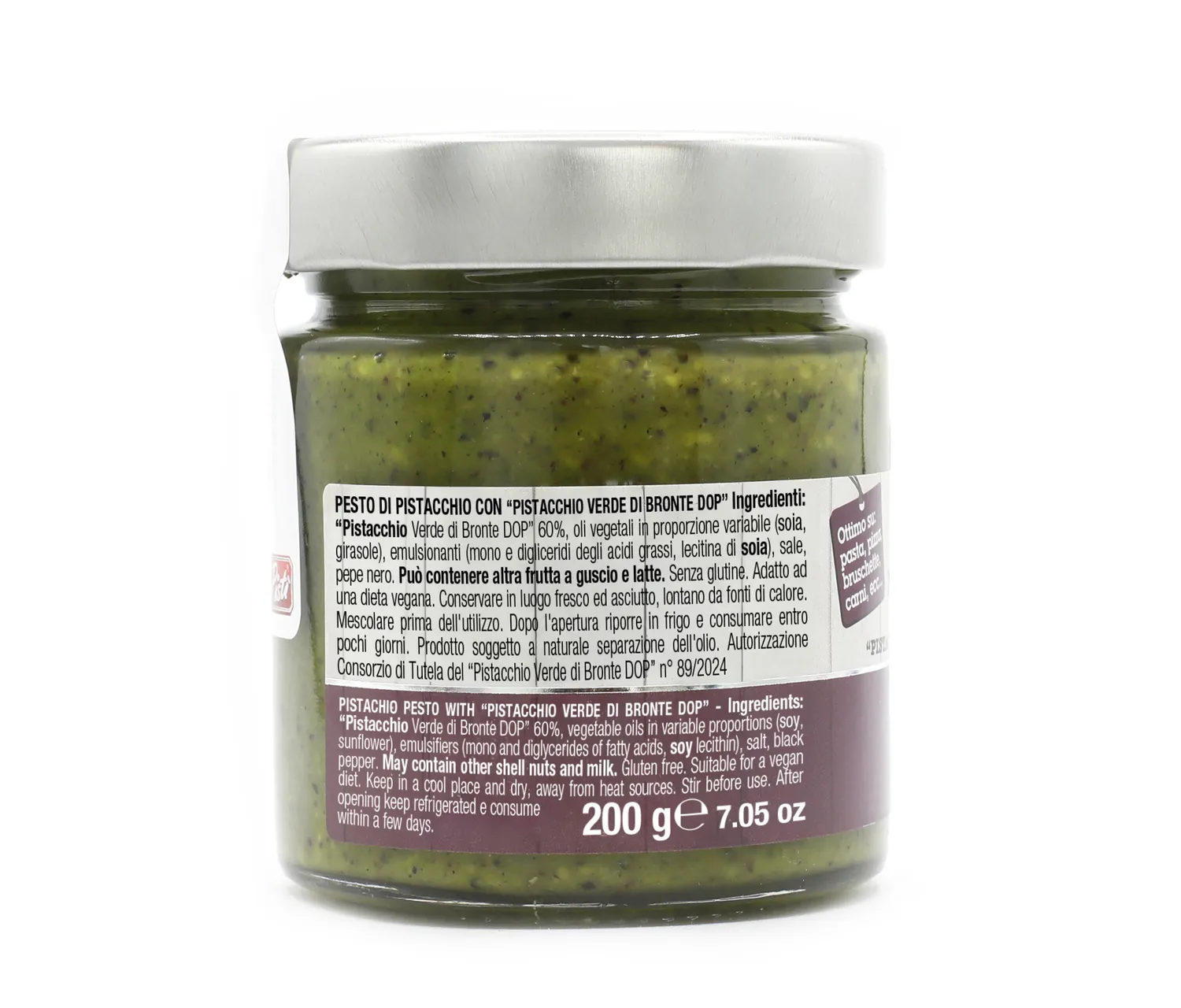 Antichi Sapori dell'Etna Pesto di Pistacchio con Pistacchio Verde di Bronte DOP