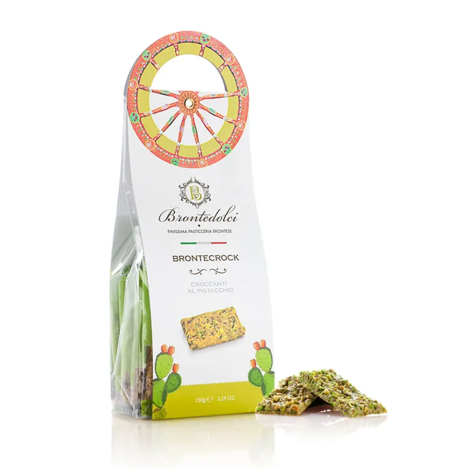 BRONTE DOLCI Pistachio cookies biscotti al pistacchio croccanti 150 g